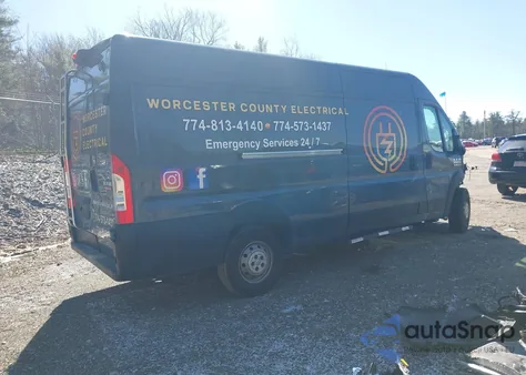 2019 Ram Promaster 3500 Cargo Van High Roof 159 Wb Ext из США, поврежденный, VIN 3C6URVJG2KE548728